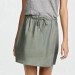 Monrow Linen Contrast Tank Dress Army Green and Heather Gray Size M Photo 0