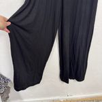 Free People Beach Black Wide Leg Jumpsuit Womens XS Casual Summer Lagenlook Photo 6