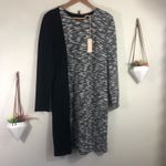 Anthropologie | Hutch Kendra black gray tweed long sleeve dress NEW L Photo 1