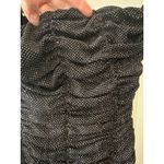 Sau Lee Farrah Black Sparkle Strapless Ruched Midi Dress NWT Size 0 Photo 6