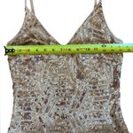 Venus  Rose Gold Sequin Party Dress Mini Length Womens Size XS Photo 9