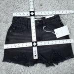 KanCan Ultra High Rise Mom Shorts Jean Denim Cutoff Distressed Black Size 1 24 Photo 5