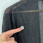 Eileen Fisher  Italian Yarn Open Front Cardigan Black Women’s Size Medium Photo 5