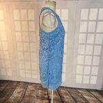 Lovers + Friends  baby blue lace scallop hem party dress size small Photo 4