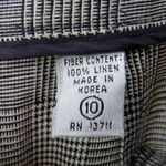 Vintage Valerie Stevens Black And White Houndstooth Plaid Trousers Pants Size 10 Photo 4
