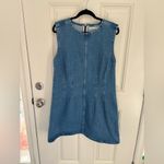 Abercrombie & Fitch  Mila High-Neck Denim Mini Dress Size XL Photo 1