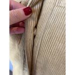 J.Crew  Tan Corduroy Ribbed Knit Shawl Button Collar Snap Jacket‎ Size M Photo 6