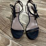 Deltan Black NEW Miranda Leather Strappy Black Stiletto with Bow Size 10 Photo 1