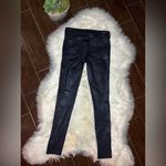 Liverpool Jeans Company Liverpool black coated knit skinny pants Sz 4/27 Photo 3