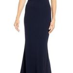 Katie May Sleeveless Trumpet Gown Dress, Navy, Size Large, 12/14, NWT Photo 0