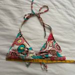 XOXO Y2K Pink & blue swirl floral halter bikini top Size small Photo 4