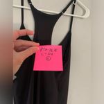 Old Navy  Power Soft‎ Dress Racer Back Sleeveless Built In Bra Black Workout L Photo 7