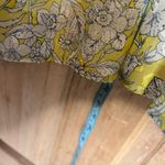 Monteau  women’s boho Yellow and Gray Floral Midi Dress size S Photo 3