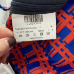 Piazza Sempione Audrey Print Crop Tapered Pants Pink & Navy Blue Size US 10 Photo 8