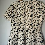 Oasis White/Black Jacquard Floral Shift Mini Dress Size UK 12/38 Photo 5