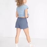 Madewell MWL Women’s Hiking Shorts Size L- Sunfaded Indigo Photo 3