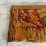 Valerie Leather Clutch Bag Womens Large Tan Multicolor Jaguar Jungle Embossed Photo 5