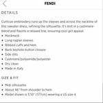 Fendi  Lace insert cashmere blend sweater dress Photo 7