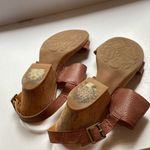 Kork-Ease  Vienna Brown Leather Cork Wedge Sandals Womens Double Strap Adjustable Photo 6