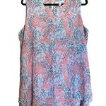 Fever Tunic Top Womens XL Multicolor Print Artsy Sleeveless Blouse Photo 0