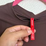 Spanx  Suit Yourself Ribbed Crew Neck Short Sleeve Smoother Bodysuit brown size S Photo 7