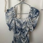Boutique Blue Floral Top Photo 1