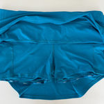 Lululemon Pace Rival Skirt Womens 14 Hawaiian Blue Skort Tiered Yoga Workout Photo 7