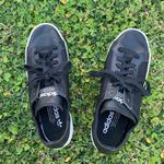 Adidas Black Leather Court Vantage Mesh Sneakers Photo 4