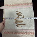 Shirdee Mrs. Canvas Tan Tote Shoulder Bag Beaded Seed Beads Pom Pom Trim Cotton Photo 12