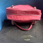 Kate Spade  Vintage Jasmine Nylon Satchel Bag Orange Double Gold Chain Purse Photo 5