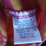 Fenn Wright Manson Cap sleeve cowl neck top striped gold and pink Photo 3