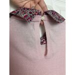 J.Crew  Liberty 100% Merino Wool Pink Sweater Sz Small Floral Preppy Old Money Photo 6