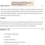 Marine layer  Crochet Celeste Dress Photo 3