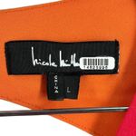 Nicole Miller  Chakra Ombre Bra Top Long Sleeve Cutout Pink Yellow Orange L Photo 2