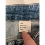 Eunina TOBI High Rise Relaxed Crop Jeans Women S Distressed Light Wash Size 3 Photo 3