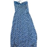 Reformation  Juliette Moray Blue Midi Dress Spaghetti Strap Sweetheart Neckline Photo 6