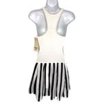 Nike Vintage Challenge Court Dri Fit Tennis Dress White & Black Stripe XS Photo 2