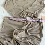 Lovers and Friends Encore Cut Out Neutral Taupe Maxi Party Dress Size Medium Photo 8