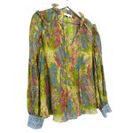 Love Shack Fancy  Ronalda Blouse in Pastel Fields Size Large Photo 3