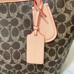 Elegant Brown and Pink Tote Bag Photo 7