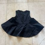 Cameo  Like New Black Peplum Top Sz Small Photo 3