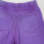 Vintage 80s Purple High Waisted Denim Shorts Size 26 Photo 5
