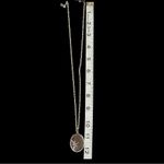 Paparazzi Silver Oval Pendant Necklace Photo 1