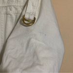 Coach White Denim Shirt Dress With Gold Buttons 100% Cotton Size Small Photo 3