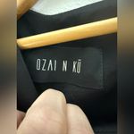 ozai n ku Satin Black Green Color Block Short Sleeve Maxi Dress 2XL Size 2X Photo 3