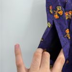 Saks 5th Avenue Women’s Vintage 80s Retro Y2K High Waist Floral Pattern Purple Short Size 4(27) Photo 9