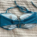 Victoria's Secret Victoria Secret’s Shimmer Blue Bandeau Bikini Top Photo 1