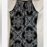 White House | Black Market Black Halter Neck Sleeveless Shift Dress Size Medium Photo 2