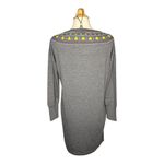 Matilda Jane  Just Imagine Comfort Embroidered Gray Dress Pockets Size Medium NWT Photo 7