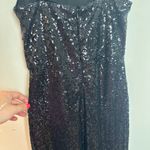 Lulus - Forever Your Girl Black Sequin Faux-Wrap Bodycon Maxi Dress Formal Prom Photo 8